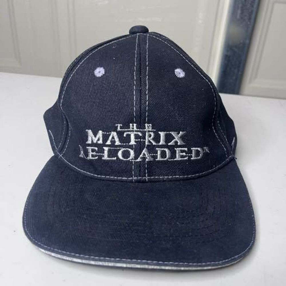 THE MATRIX RELOADED Promo Cap  2003 Snap Back Rare